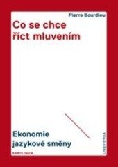 Obálka knihy Co se chce říct mluvením