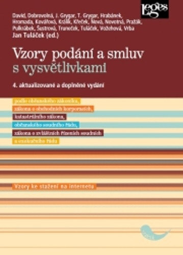 Obálka knihy Vzory podání a smluv s vysvětlivkami