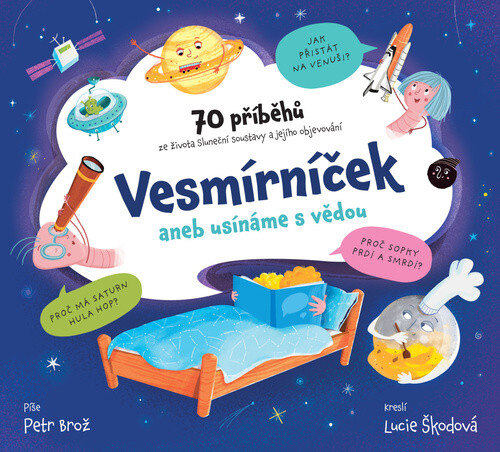 Obálka knihy Vesmírníček aneb usínáme s vědou