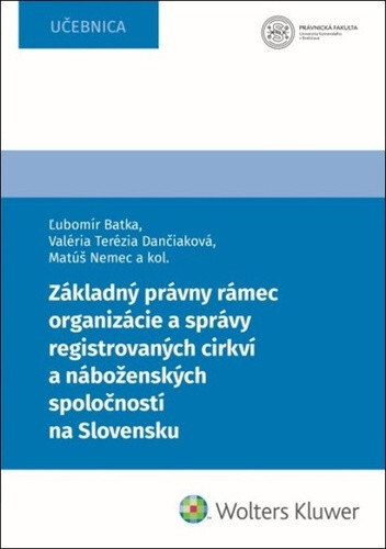 Obálka knihy Základný právny rámec organizácie a správy registrovaných cirkví