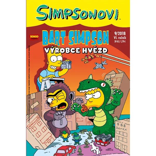 Obálka knihy Simpsonovi: Bart Simpson 09/2018 - Výrobce hvězd