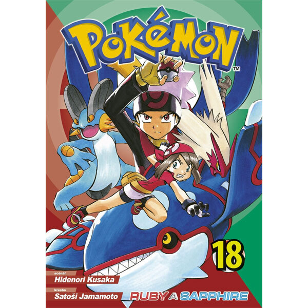 Obálka knihy Pokémon 18 Ruby a Sapphire
