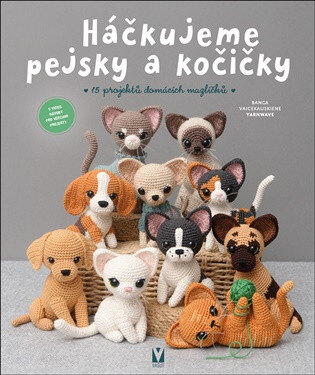 Obálka knihy Háčkujeme pejsky a kočičky