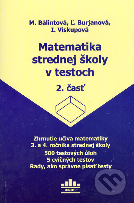 Obálka knihy Matematika strednej školy v testoch 2