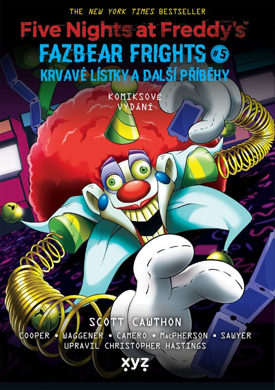Obálka knihy Five Nights at Freddy's: Fazbear Frights: Krvavé lístky a další příběhy (grafický román)