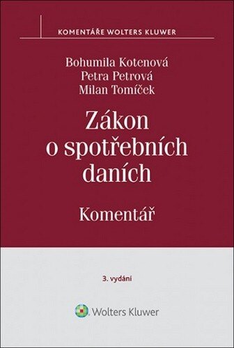Obálka knihy Zákon o spotřebních daních Komentář