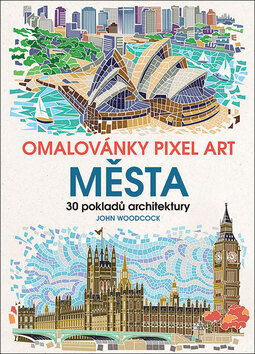 Obálka knihy Omalovánky Pixel Art Města