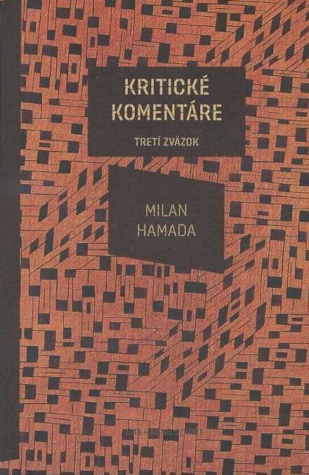 Obálka knihy Kritické komentáre. Tretí zväzok.