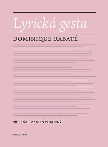Obálka knihy Lyrická gesta