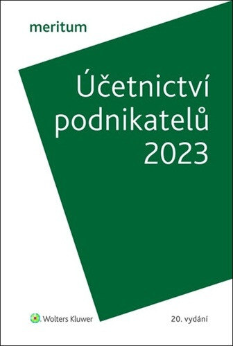 Obálka knihy meritum Účetnictví podnikatelů 2023