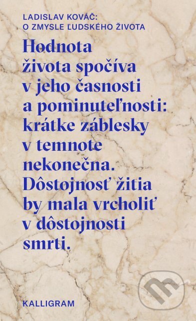 Obálka knihy O zmysle ľudského života
