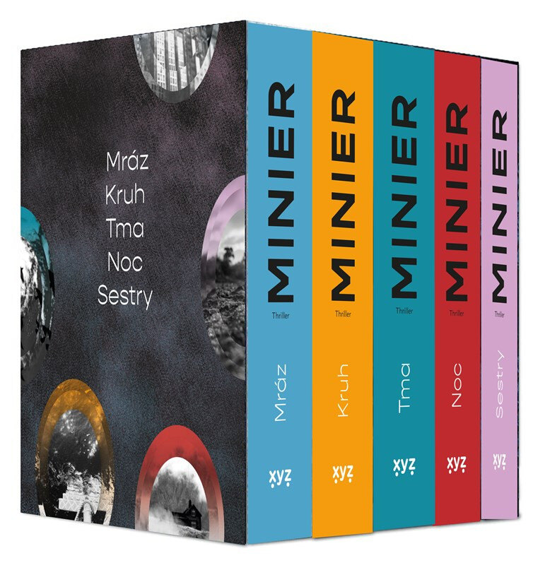Obálka knihy 5 x Bernard Minier - box Mráz, Kruh, Tma, Noc, Sestry