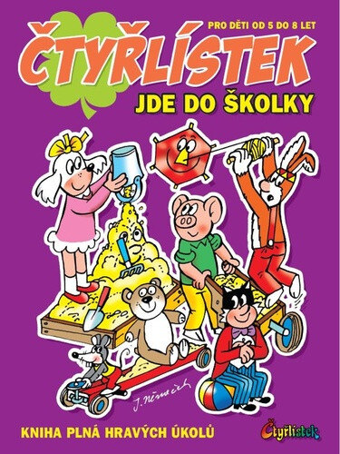 Obálka knihy Čtyřlístek jde do školky