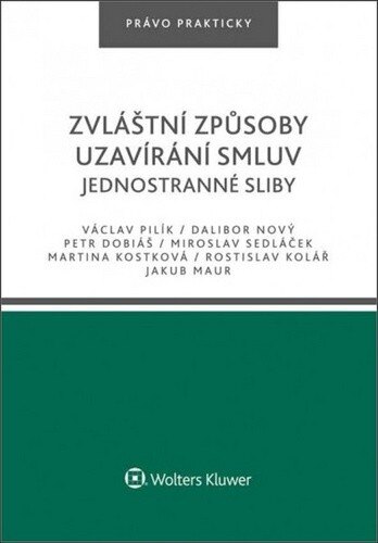 Obálka knihy Zvláštní způsoby uzavírání smluv