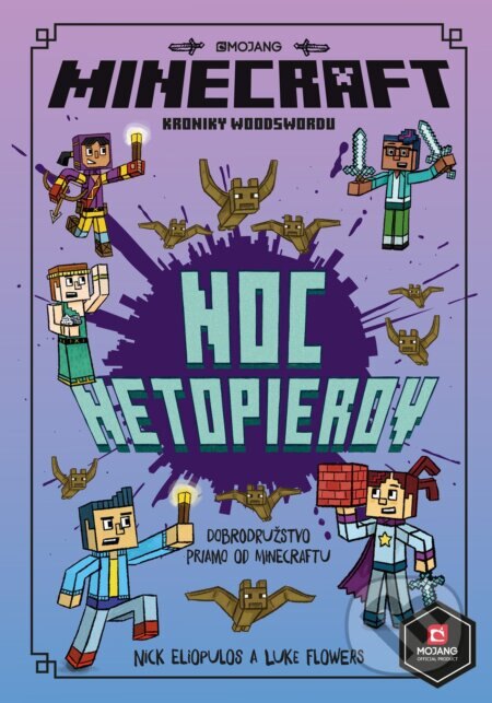 Obálka knihy Minecraft: Kroniky Woodswordu - Noc netopierov