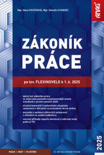 Obálka knihy Zákoník práce po tzv. flexinovele k 1. 6. 2025