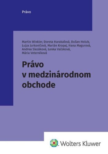 Obálka knihy Právo v medzinárodnom obchode