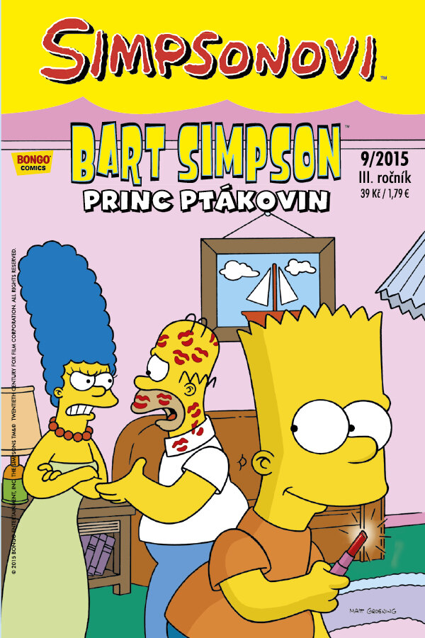Obálka knihy Simpsonovi: Bart Simpson 09/2015 - Princ ptákovin