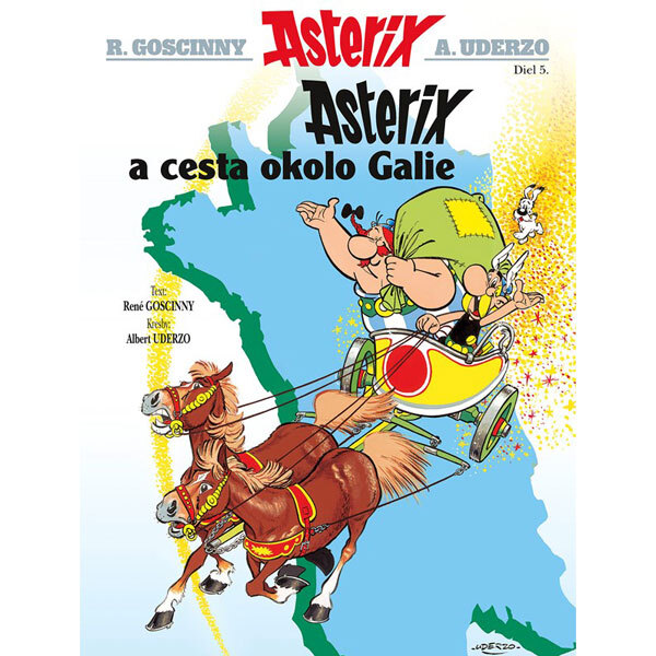 Obálka knihy Asterix V - Cesta okolo Galie