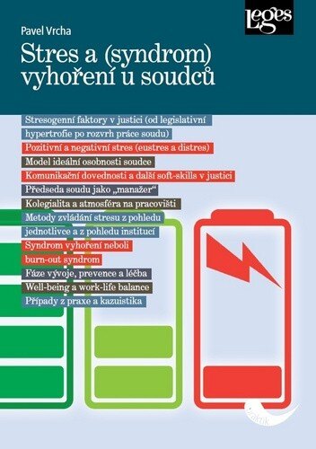 Obálka knihy Stres a (syndrom) vyhoření u soudců