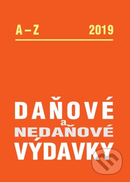 Obálka knihy Daňové a nedaňové výdavky 2019