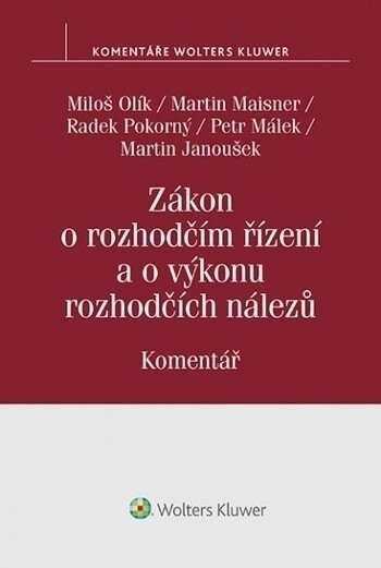 Obálka knihy Zákon o rozhodčím řízení (č. 216-1994 Sb.), 2. vyd. - komentář