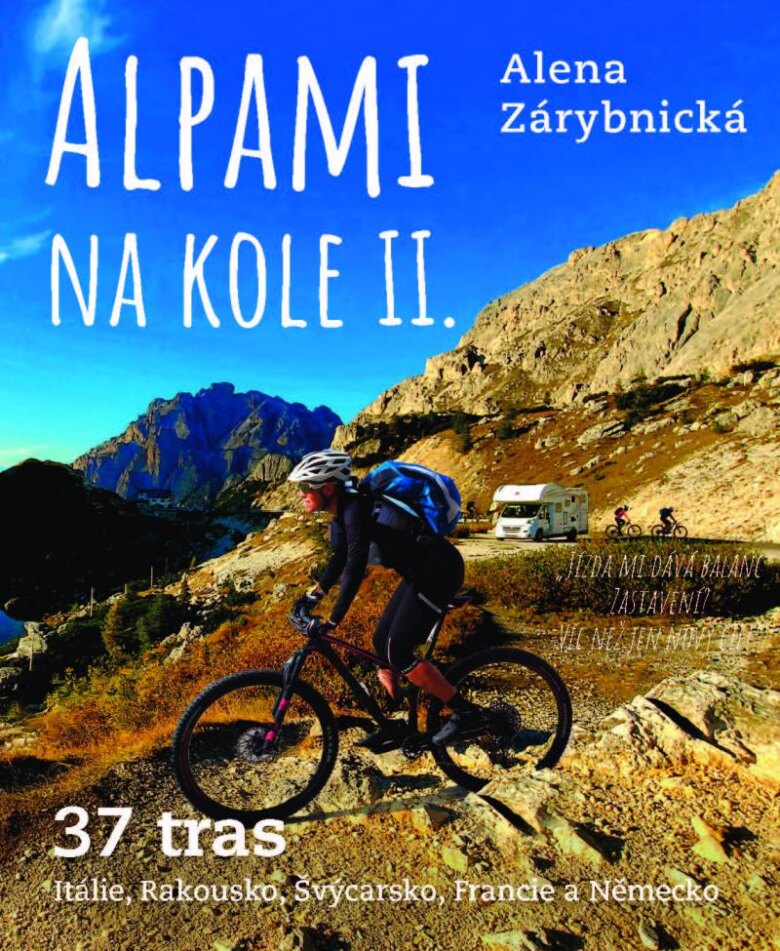 Obálka knihy Alpami na kole 2 – Jedeme obytkou