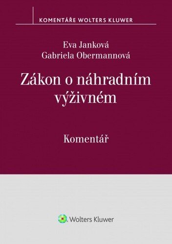 Obálka knihy Zákon o náhradním výživném