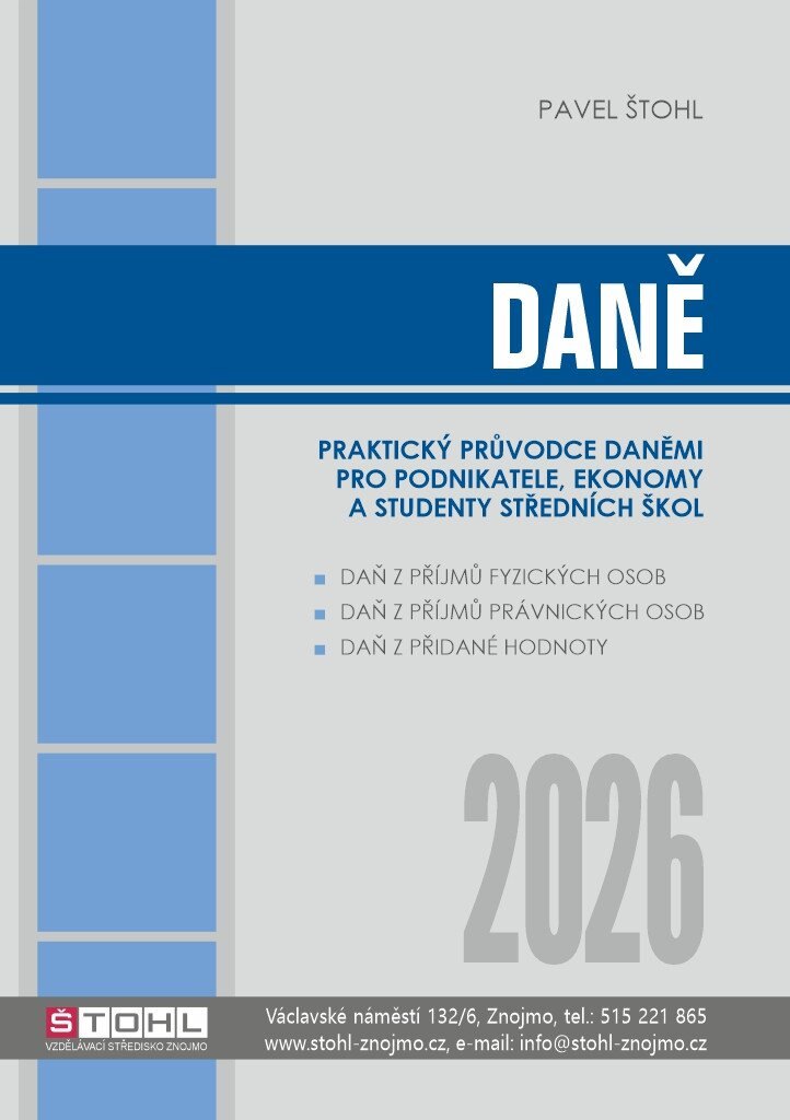 Obálka knihy Daně - praktický průvodce daněmi 2026