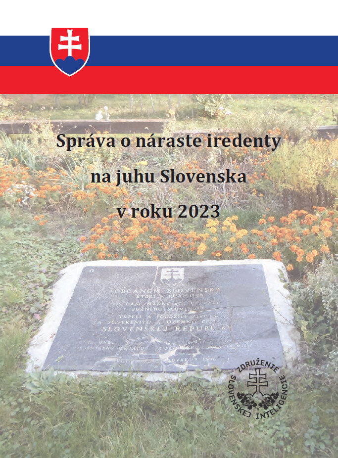 Obálka knihy Správa o náraste iredenty na juhu Slovenska v roku 2023