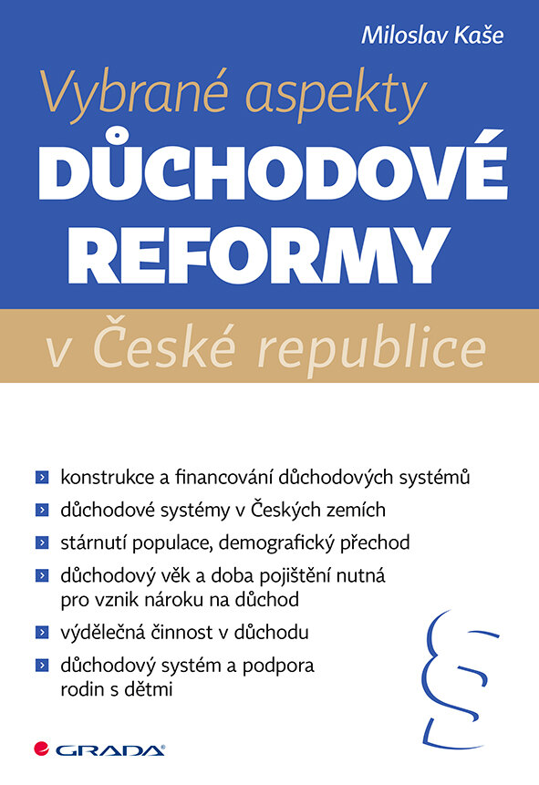 Obálka knihy Vybrané aspekty důchodové reformy v České republice