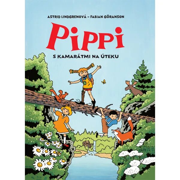 Obálka knihy Pippi s kamarátmi na úteku