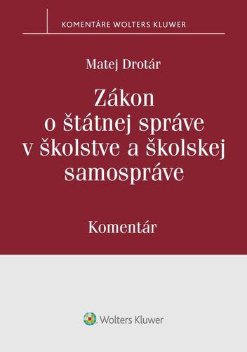 Obálka knihy Zákon o štátnej správe v školstve a školskej samospráve