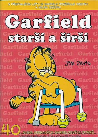 Obálka knihy Garfield Starší a širší (č.40)
