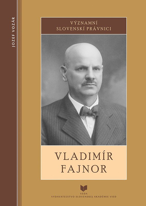 Obálka knihy Významní slovenskí právnici - Vladimír Fajnor