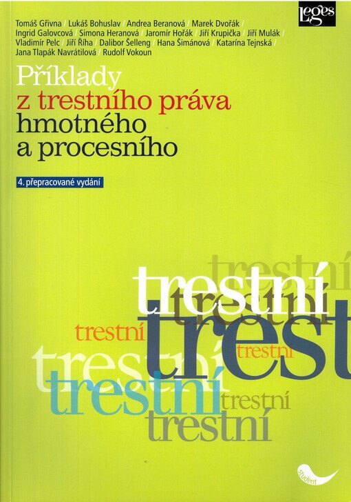 Obálka knihy Příklady z trestního práva hmotného a procesního