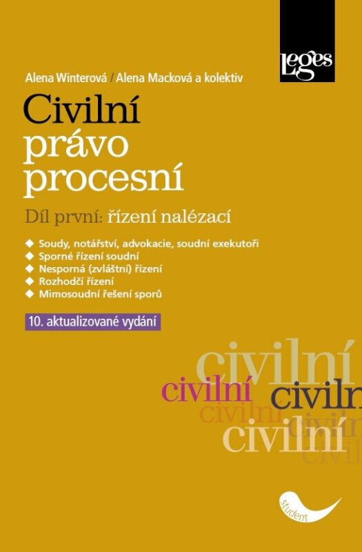 Obálka knihy Civilní právo procesní 1: Řízení nalézací