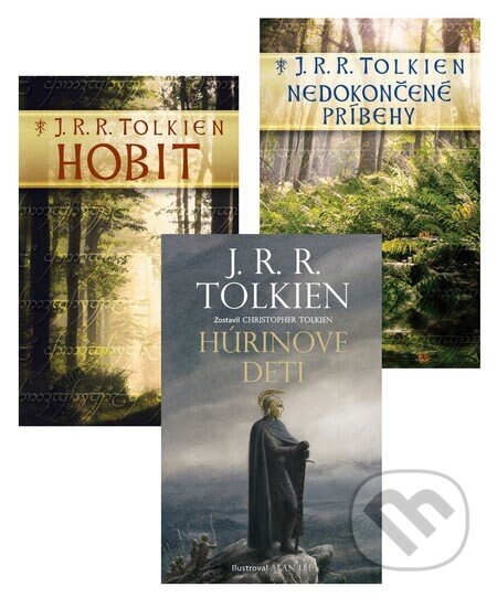Obálka knihy Nedokončené príbehy + Hobit + Húrinove deti (kolekcia 3 titulov)