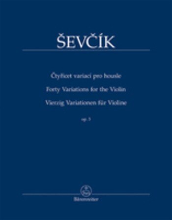 Obálka knihy Čtyřicet variací pro housle op. 3 - BA 11521