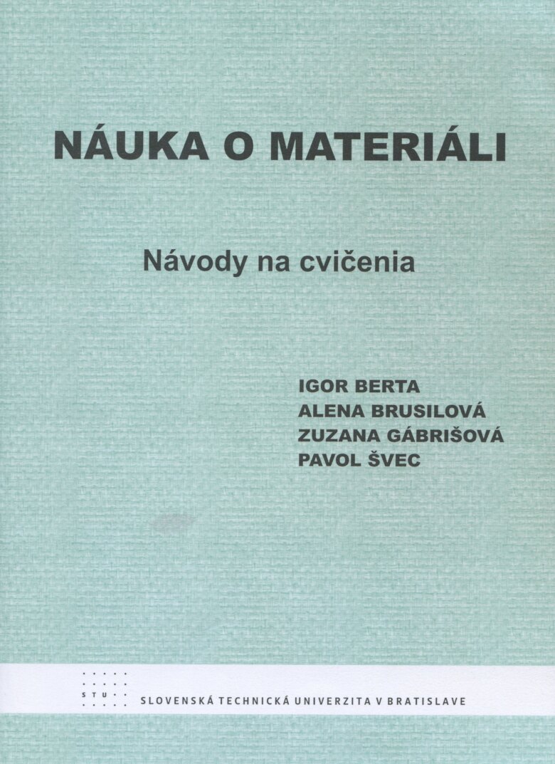 Obálka knihy Náuka o materiáli. Návody na cvičenia. I
