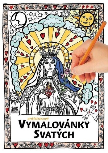 Obálka knihy Antistresové vymalovánky svatých