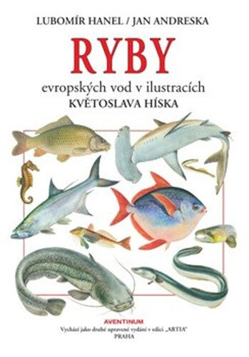 Obálka knihy Ryby evropských vod v ilustracích Květoslava Híska