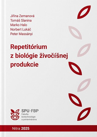 Obálka knihy Repetitórium z biológie živočíšnej produkcie
