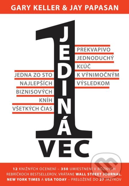 Obálka knihy Jediná vec