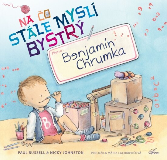 Obálka knihy Na čo stále myslí bystrý Benjamín Chrumka