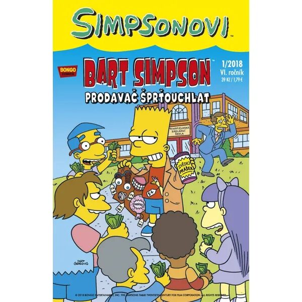 Obálka knihy Simpsonovi: Bart Simpson 01/2018 - Prodavač šprťouchlat