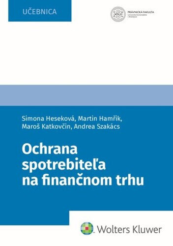 Obálka knihy Ochrana spotrebiteľa na finančnom trhu