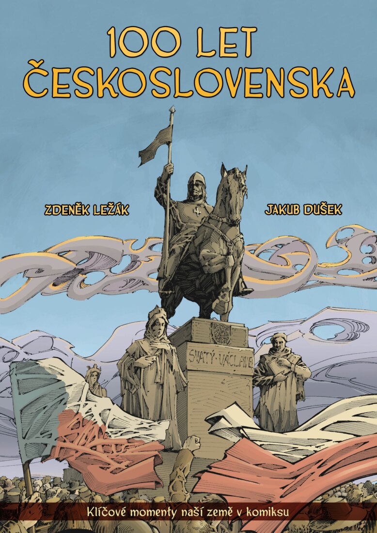 Obálka knihy 100 let Československa v komiksu