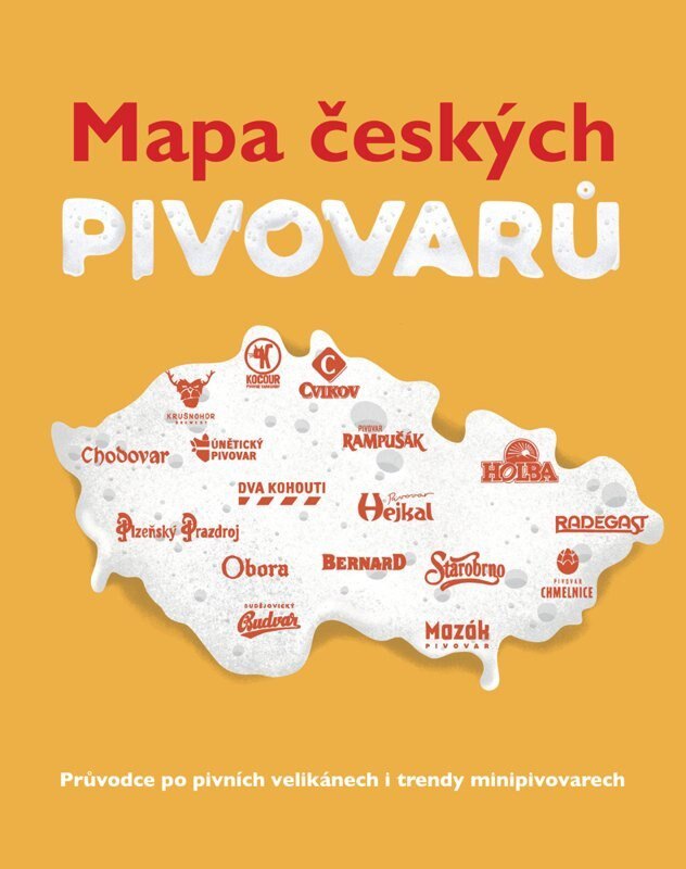 Obálka knihy Mapa českých pivovarů - Průvodce po pivních velikánech i trendy minipivovarech