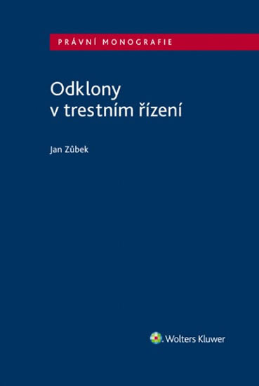 Obálka knihy Odklony v trestním řízení